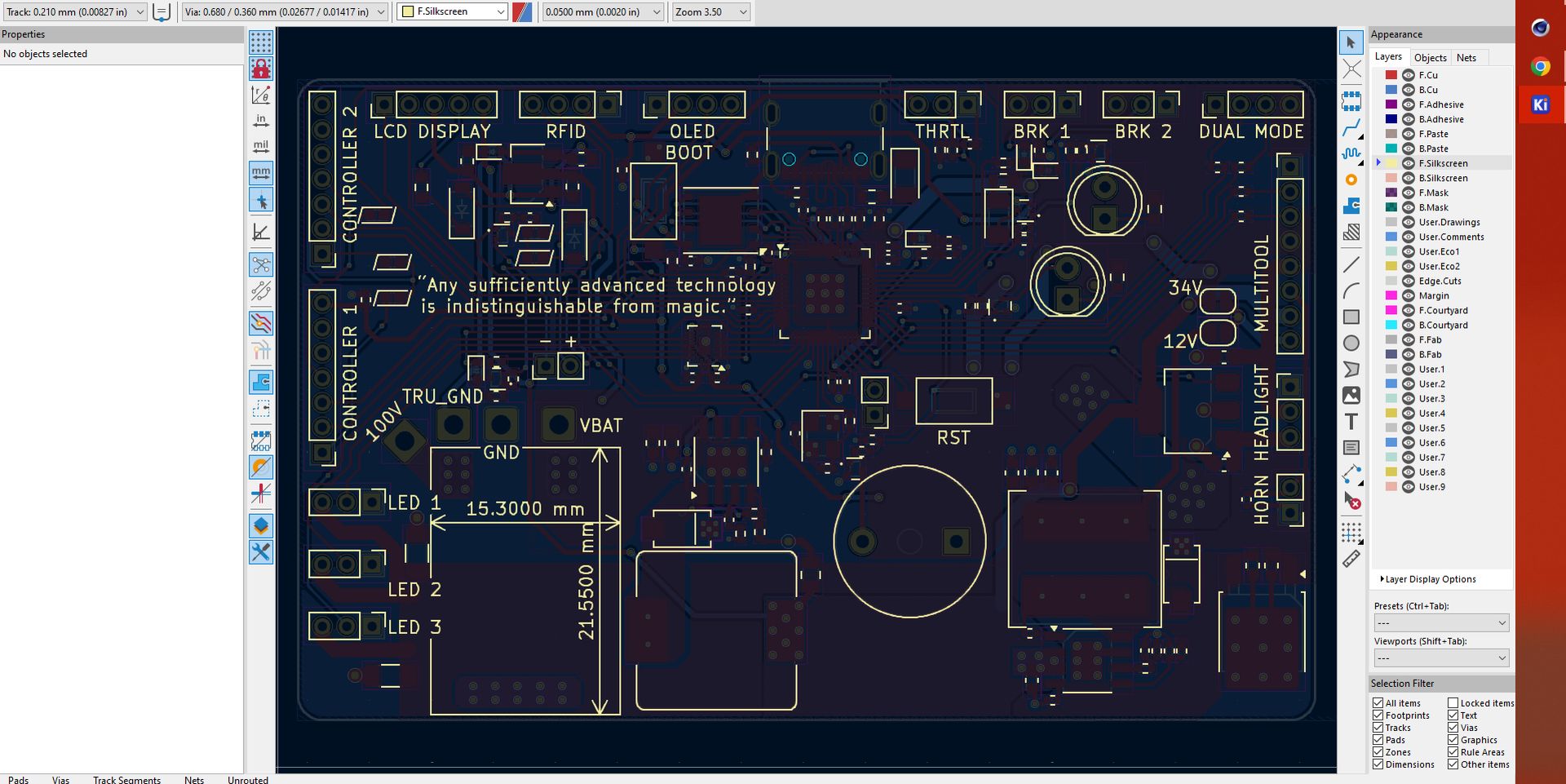 PCB design KiCad